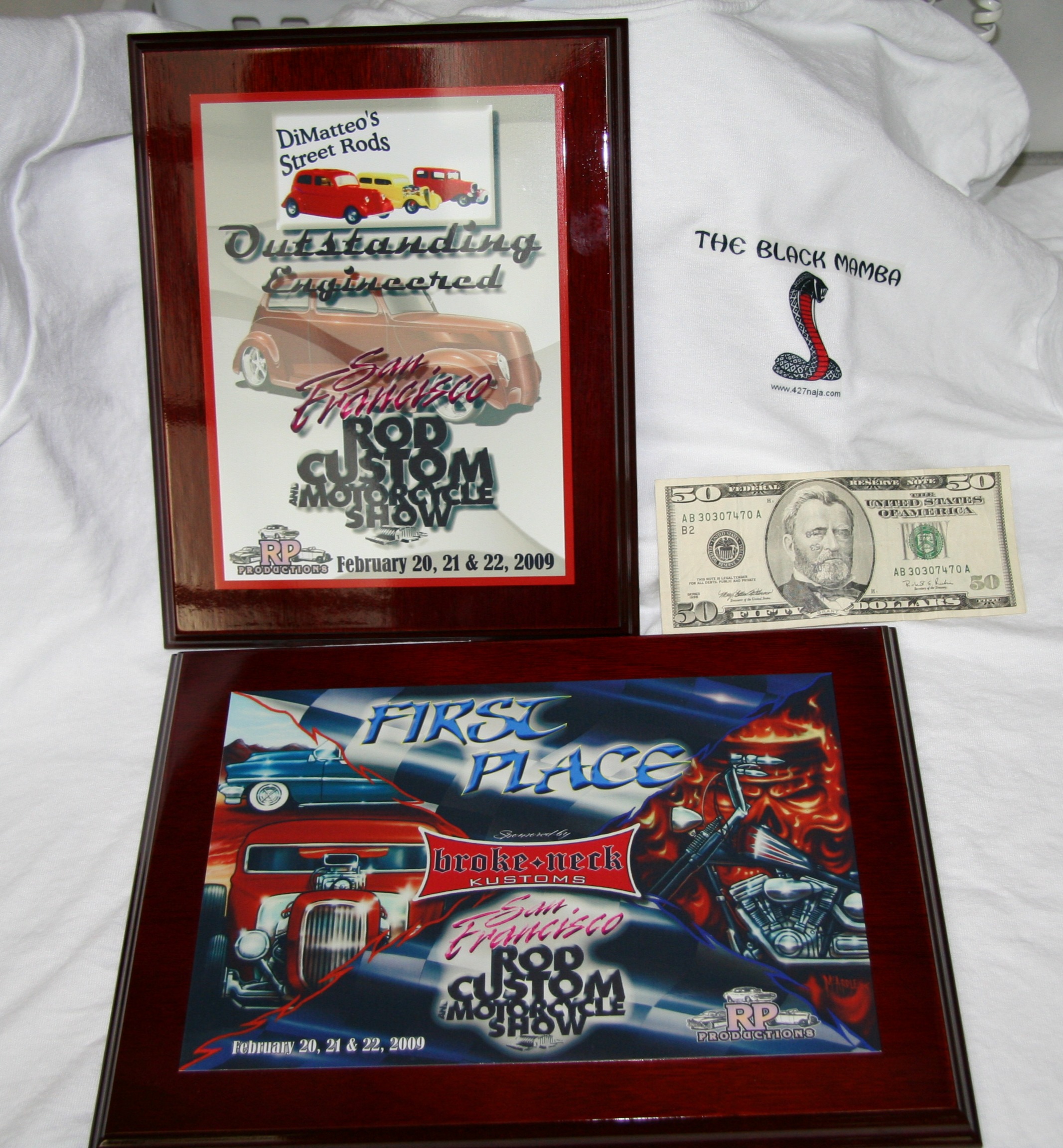 San Francisco Rod, Custom and Motorcycle Show Awards, 2009