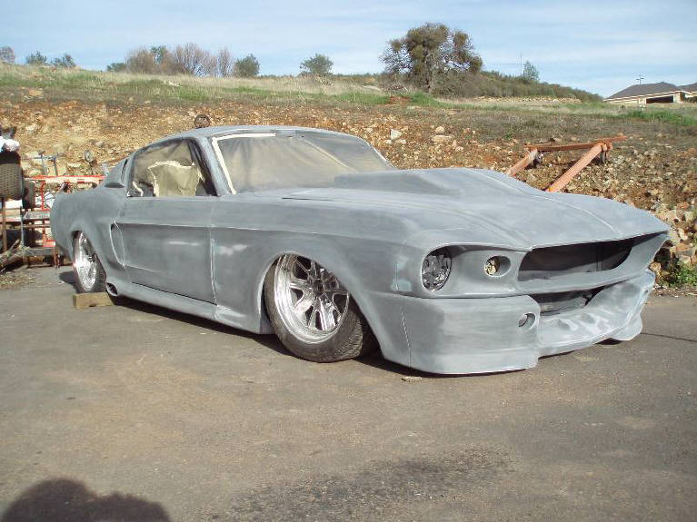 Body kit seams fully integrated into Mustang body