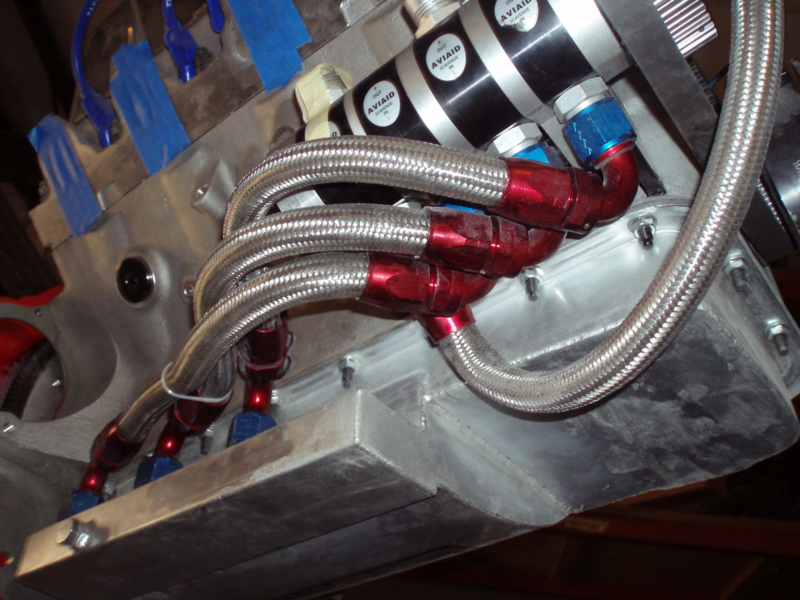 Aviaid dry sump components