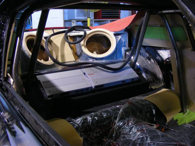 Custom leather upholstery for audio system