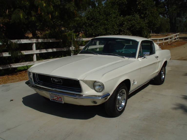 The Mustang as purchased