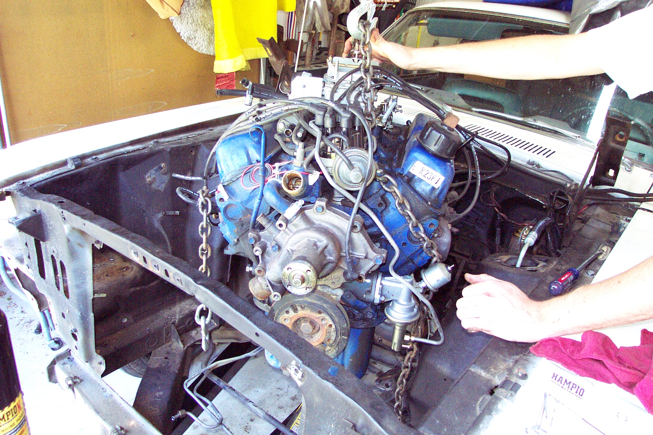 Early teardown of the Mustang