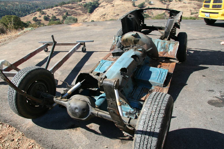 Original unibody structure removed and discarded