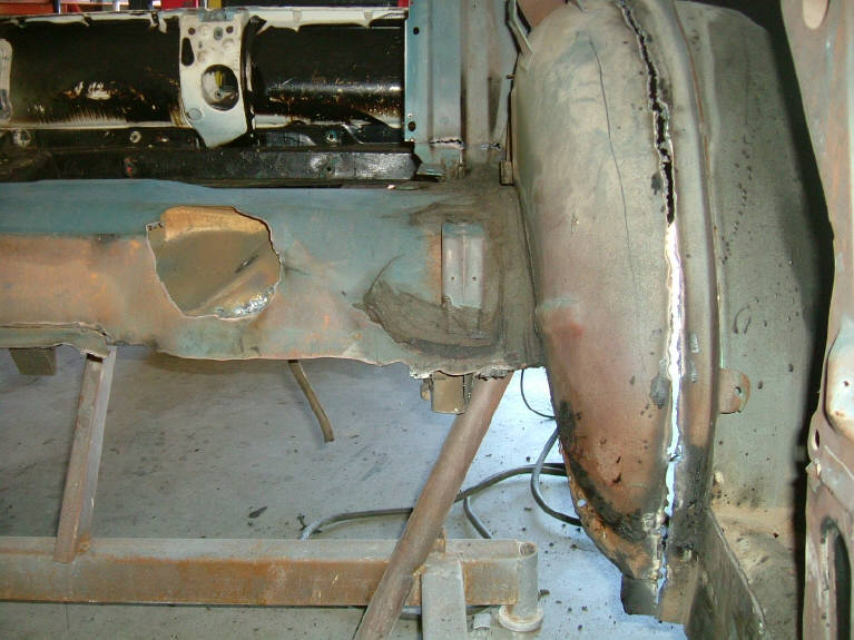 Body nearly separated from original structure