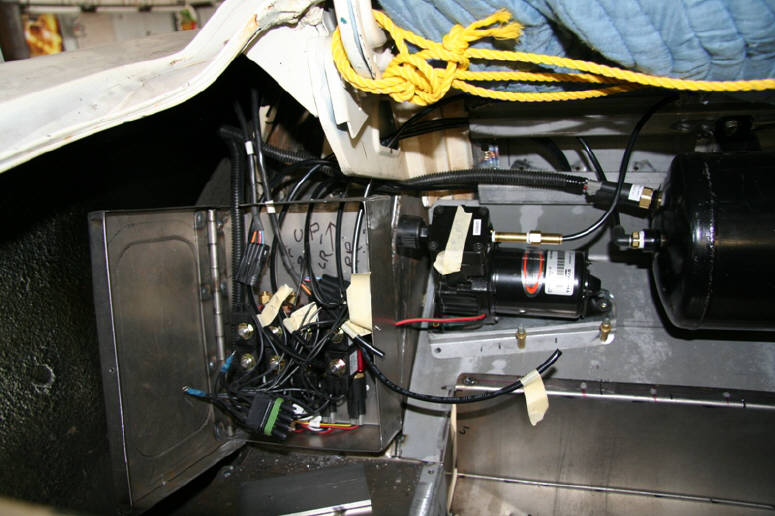 Fabrication of Air Ride solenoid housing in the trunk